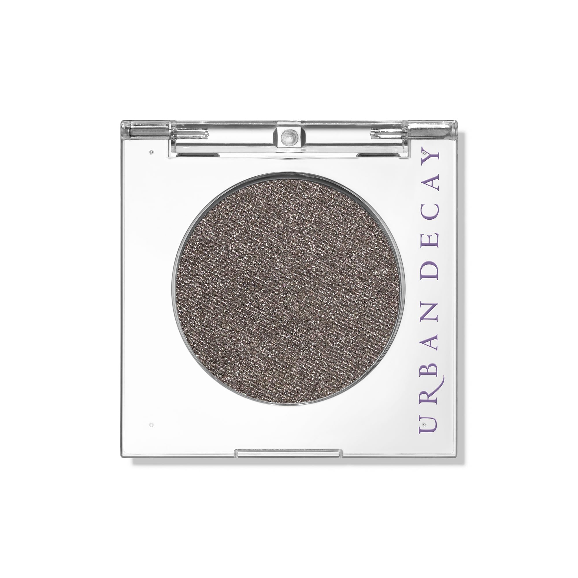 URBAN DECAY front compact showing Mushroom gunmetal shimmer for easy selection