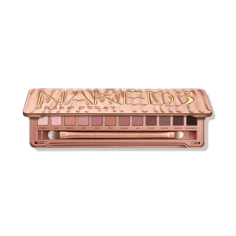 URBAN DECAY front palette view shows compact design and logo, perfect for travel