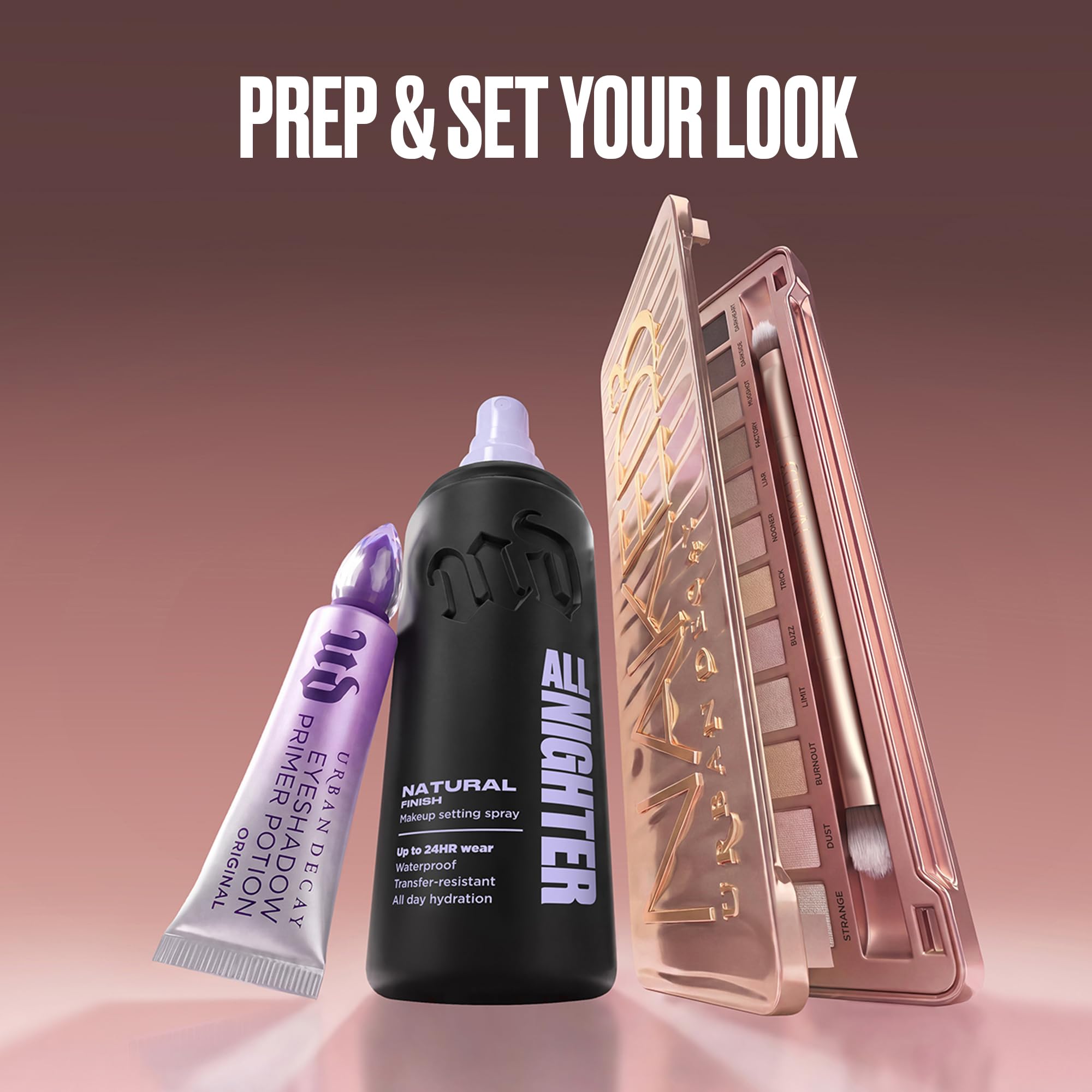 URBAN DECAY packaging back with ingredient and vegan cruelty-free information