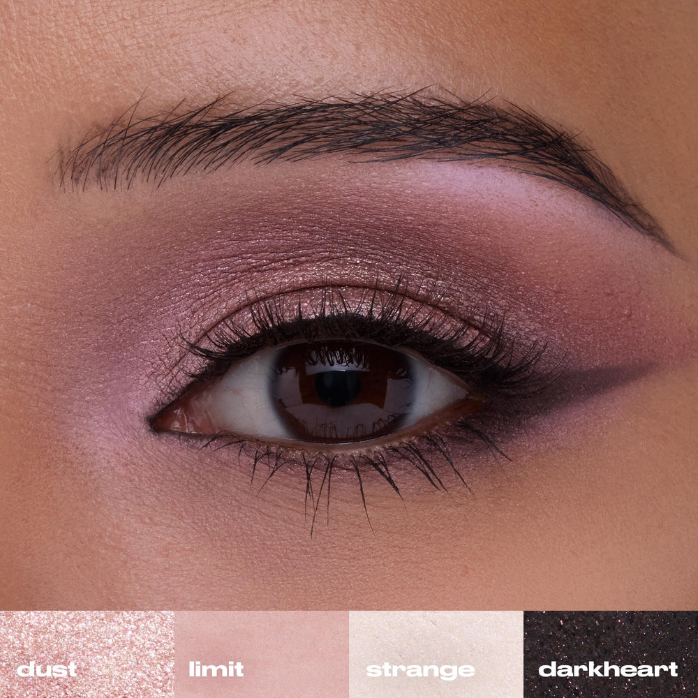 URBAN DECAY shade names and finish labels visible for easy color selection