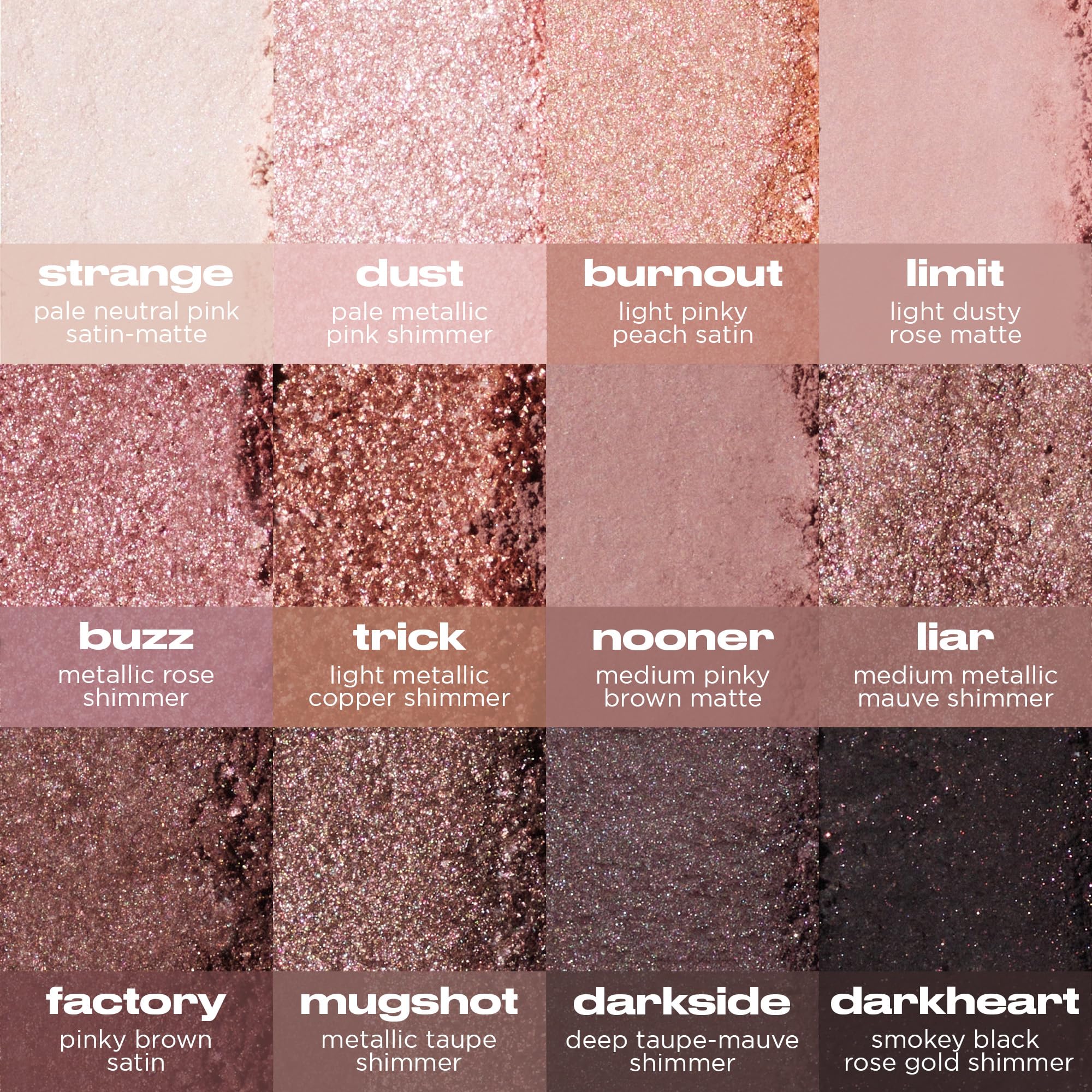 URBAN DECAY swatches on forearm showing color payoff and versatile pink tones