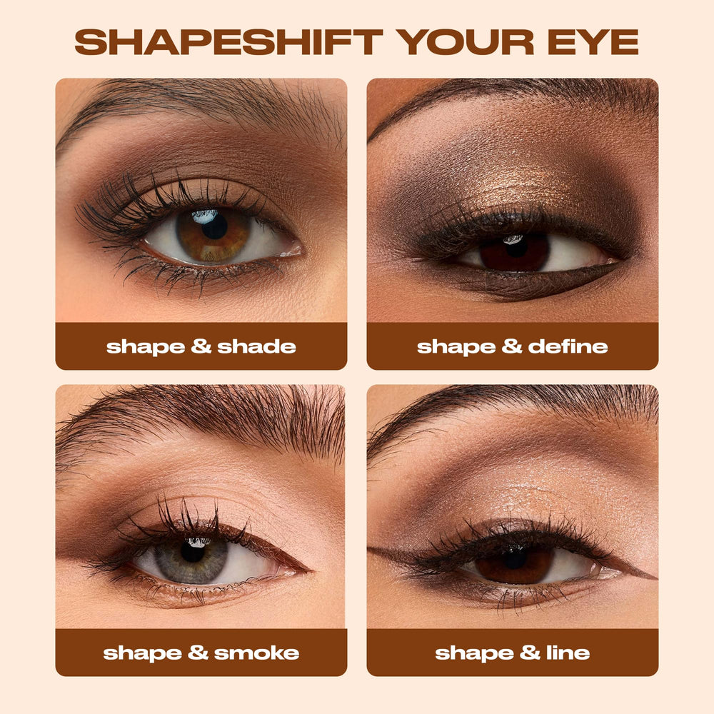 Urban Decay closeup of pans highlighting rich warm browns and golds