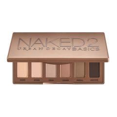 URBAN DECAY front view of closed mini palette shows compact design and portability