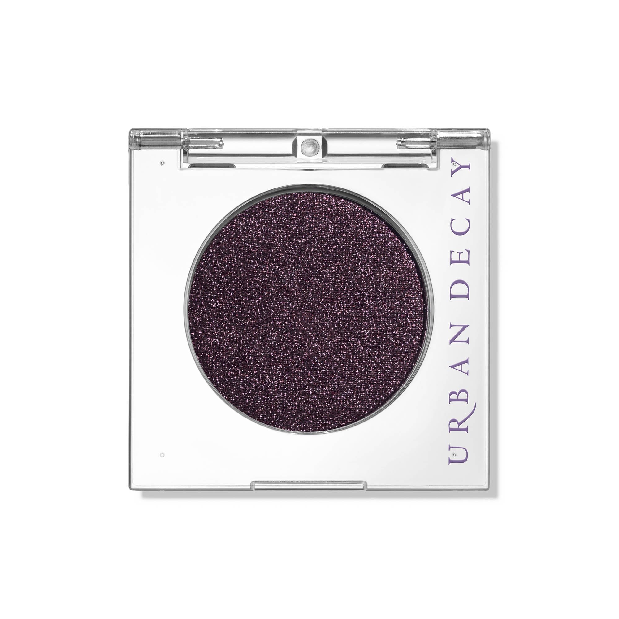 URBAN DECAY Ride front pan showing deep brown shimmer and purple shift benefit vivid pigment