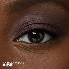 URBAN DECAY Ride texture close-up showing velvety finish and blendable formula benefit