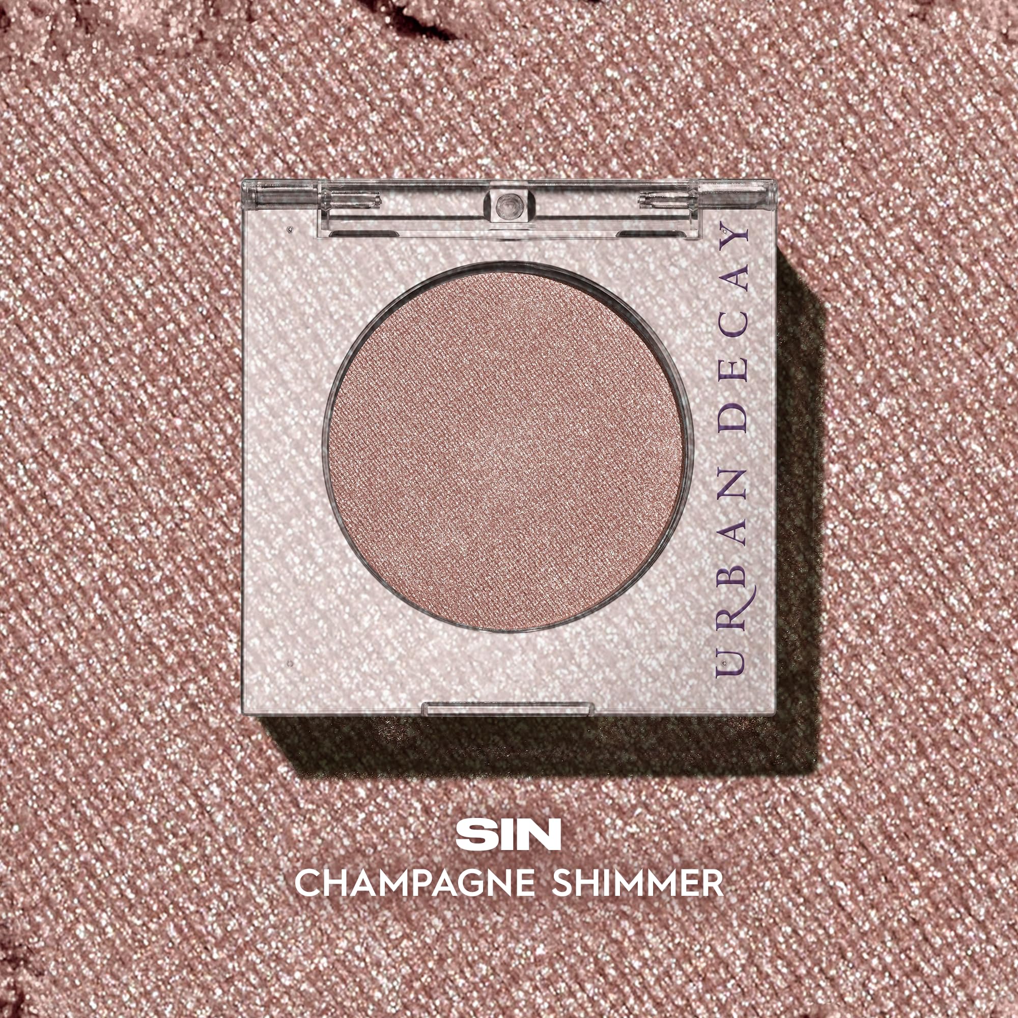 URBAN DECAY Sin layered with matte shades showing compatibility and dimensional finish benefit
