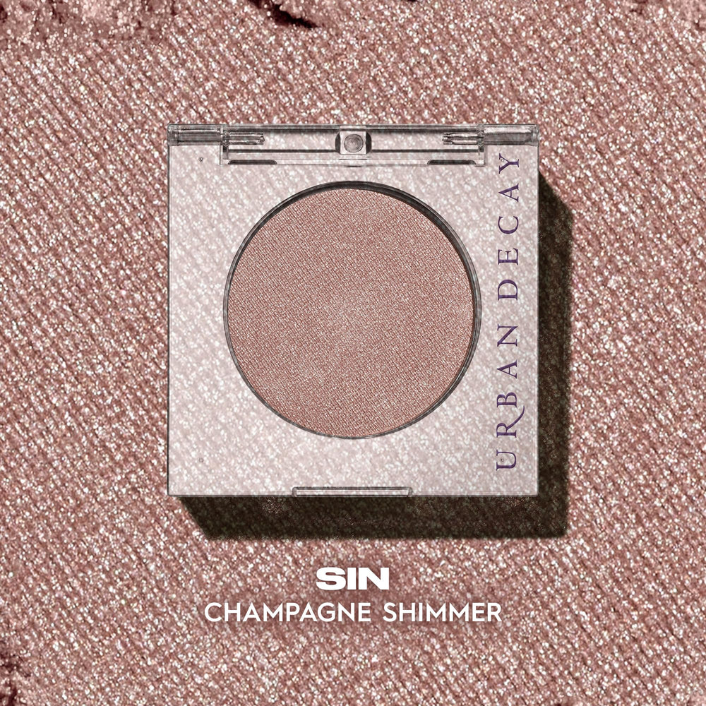URBAN DECAY Sin layered with matte shades showing compatibility and dimensional finish benefit