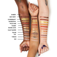 URBAN DECAY Sin packaging label close-up highlighting product name and shade benefit for easy selection