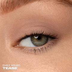 URBAN DECAY Tease texture swipe demonstrating creamy, blendable payoff