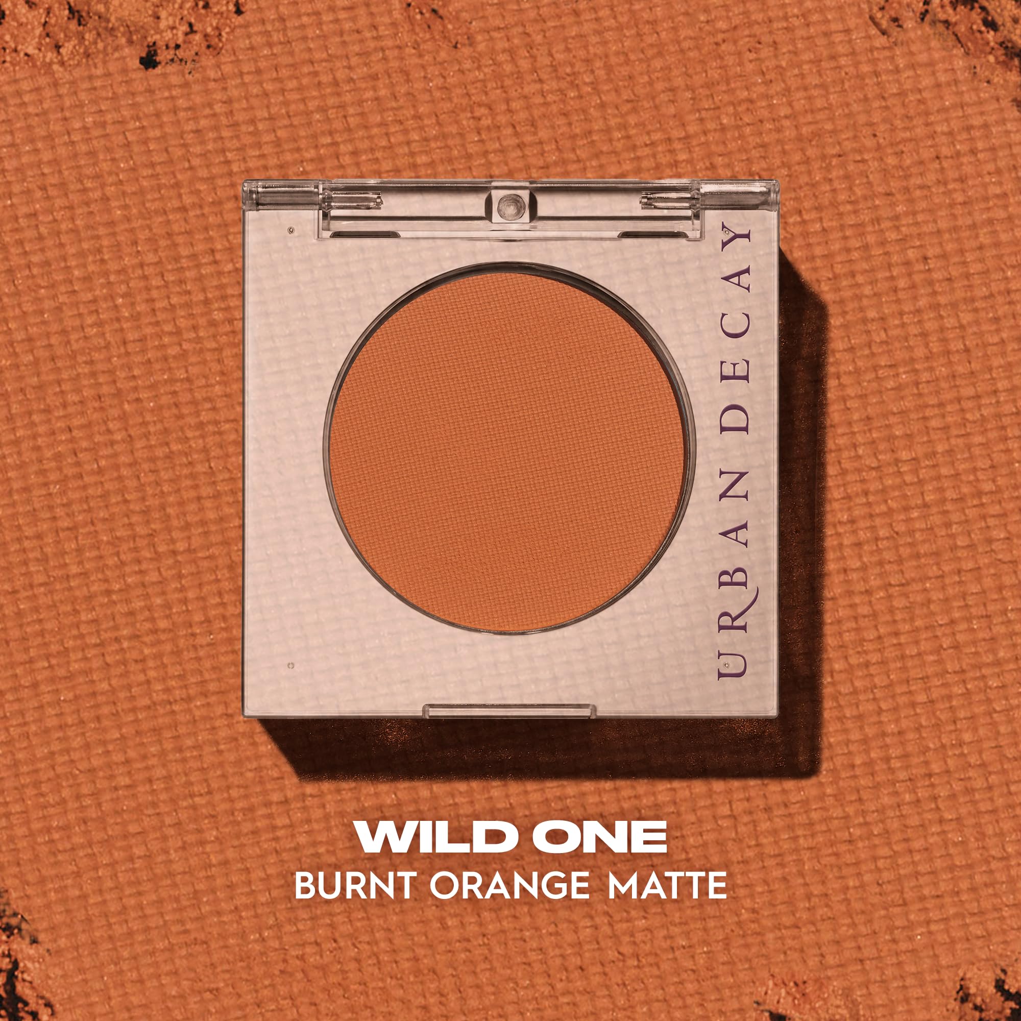 Urban Decay Wild One compact open with label visible for easy shade identification and durability