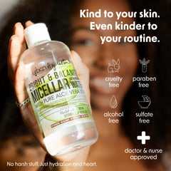 Urban Hydration on cotton pad removing makeup quickly and cleanly