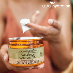 Urban Hydration jar next to ruler showing 8.4 ounce product scale