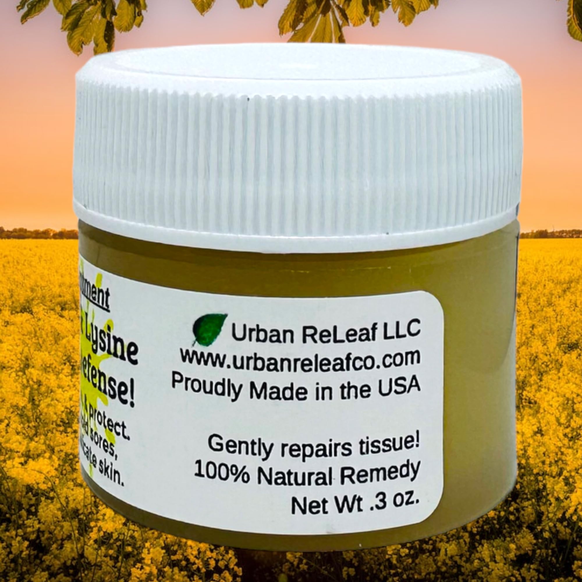 Urban ReLeaf texture closeup highlighting smooth, nourishing balm feel