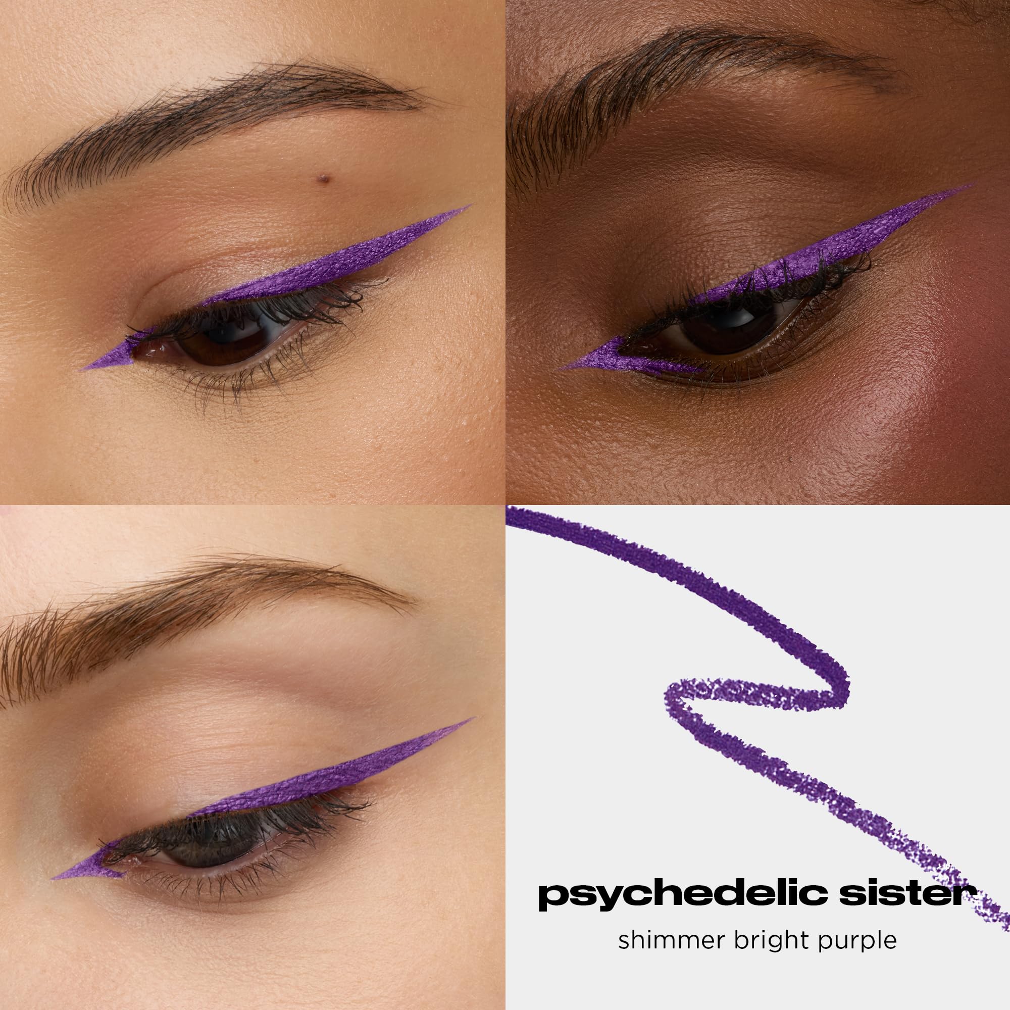 URBAN DECAY pencil tip cream texture demonstrating smooth glide benefit easy application