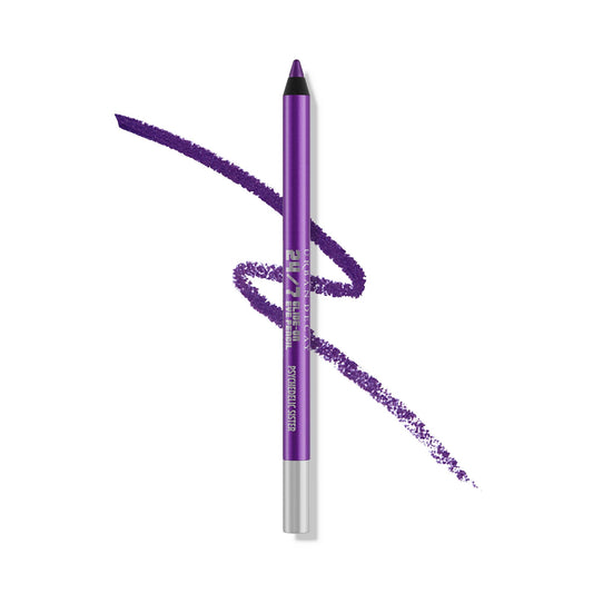 URBAN DECAY Psychedelic Sister front packaging showing vivid purple shade benefit long-wear