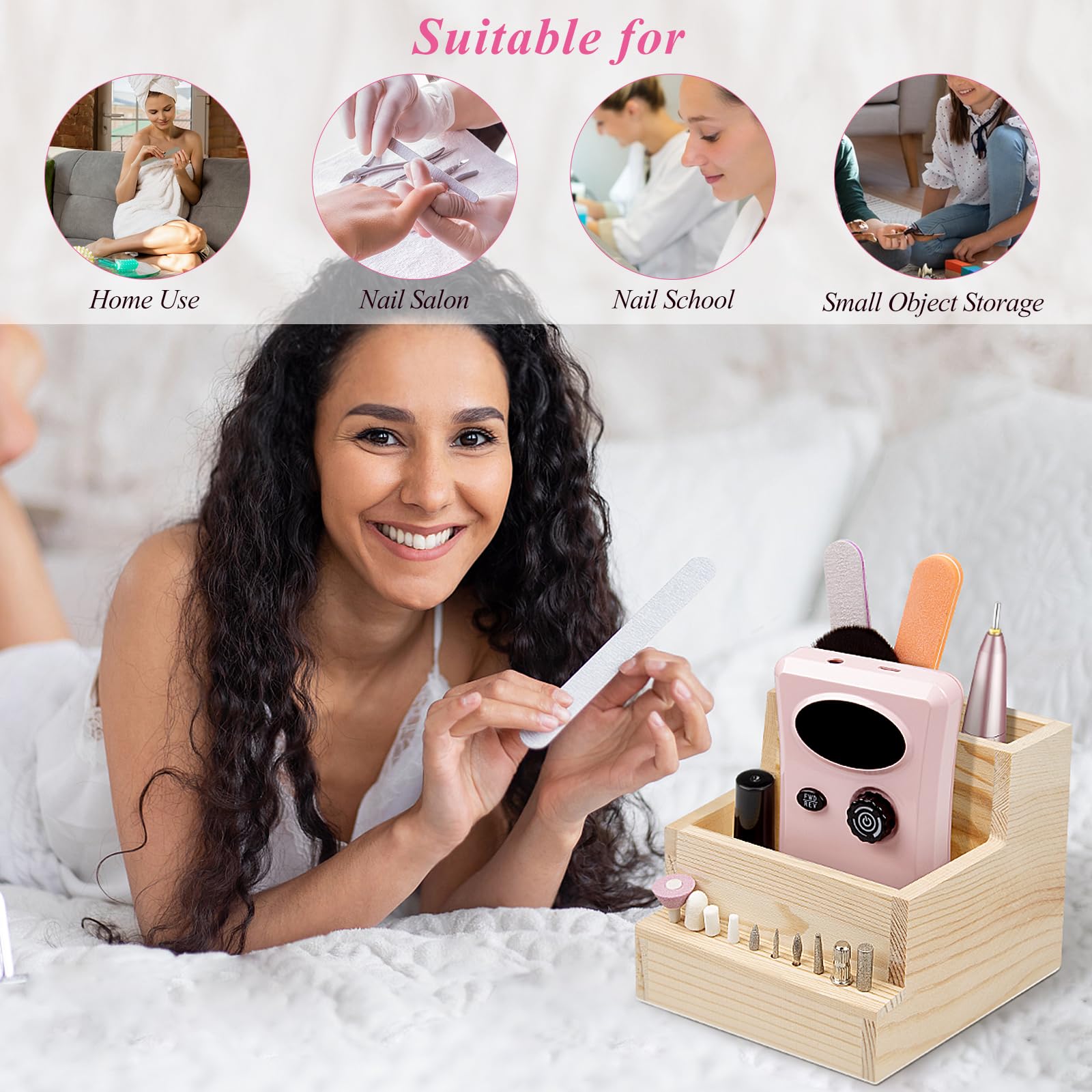 Urbuti displayed in salon setting creating organized professional appearance