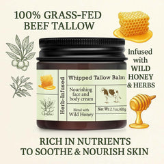 URQT whipped tallow texture close-up displaying smooth spreadability benefit