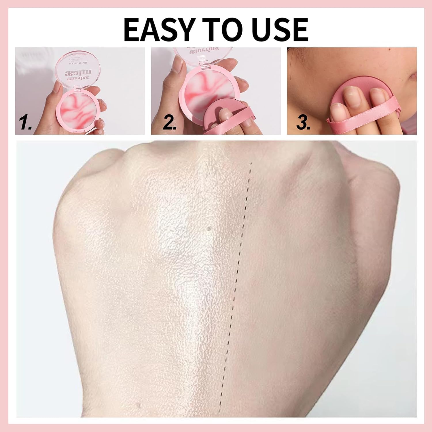 URQT before and after showing reduced pores and refined skin appearance