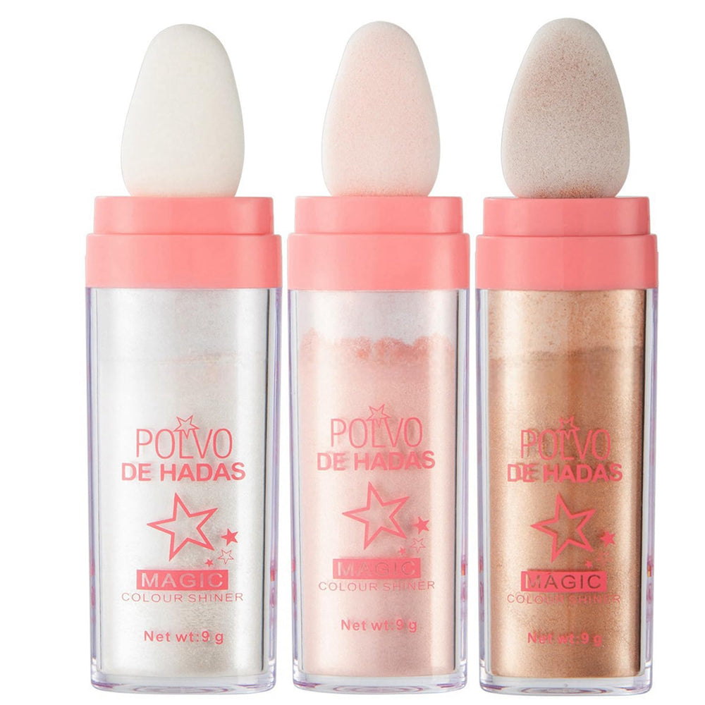 URQT trio front packaging showing three shimmer sticks for versatile highlight