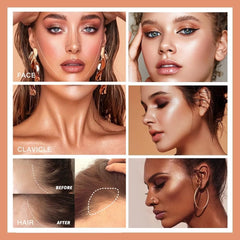 URQT highlighter sheen on cheekbone giving subtle luminous radiance