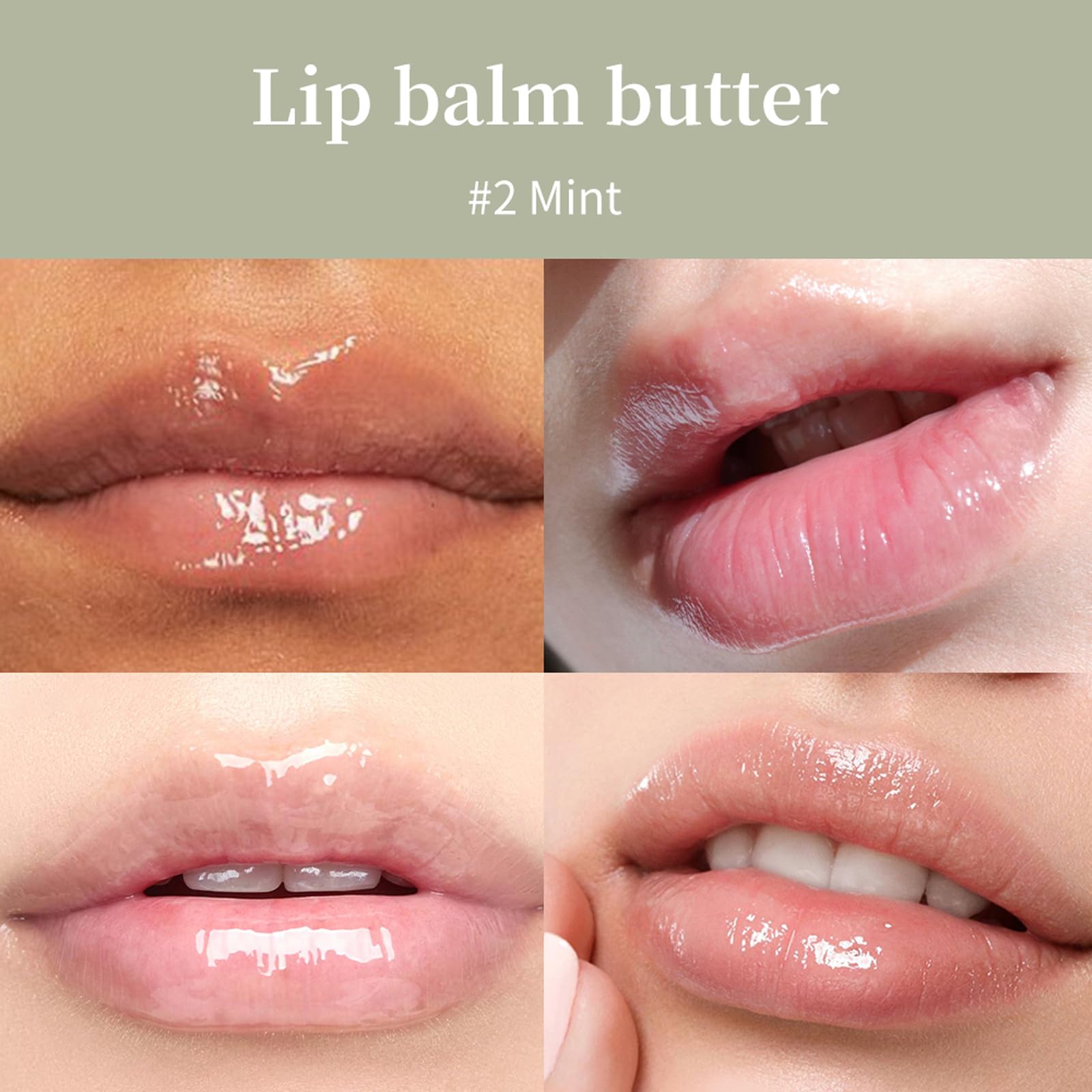 URQT application on lips illustrating dewy non-sticky shine