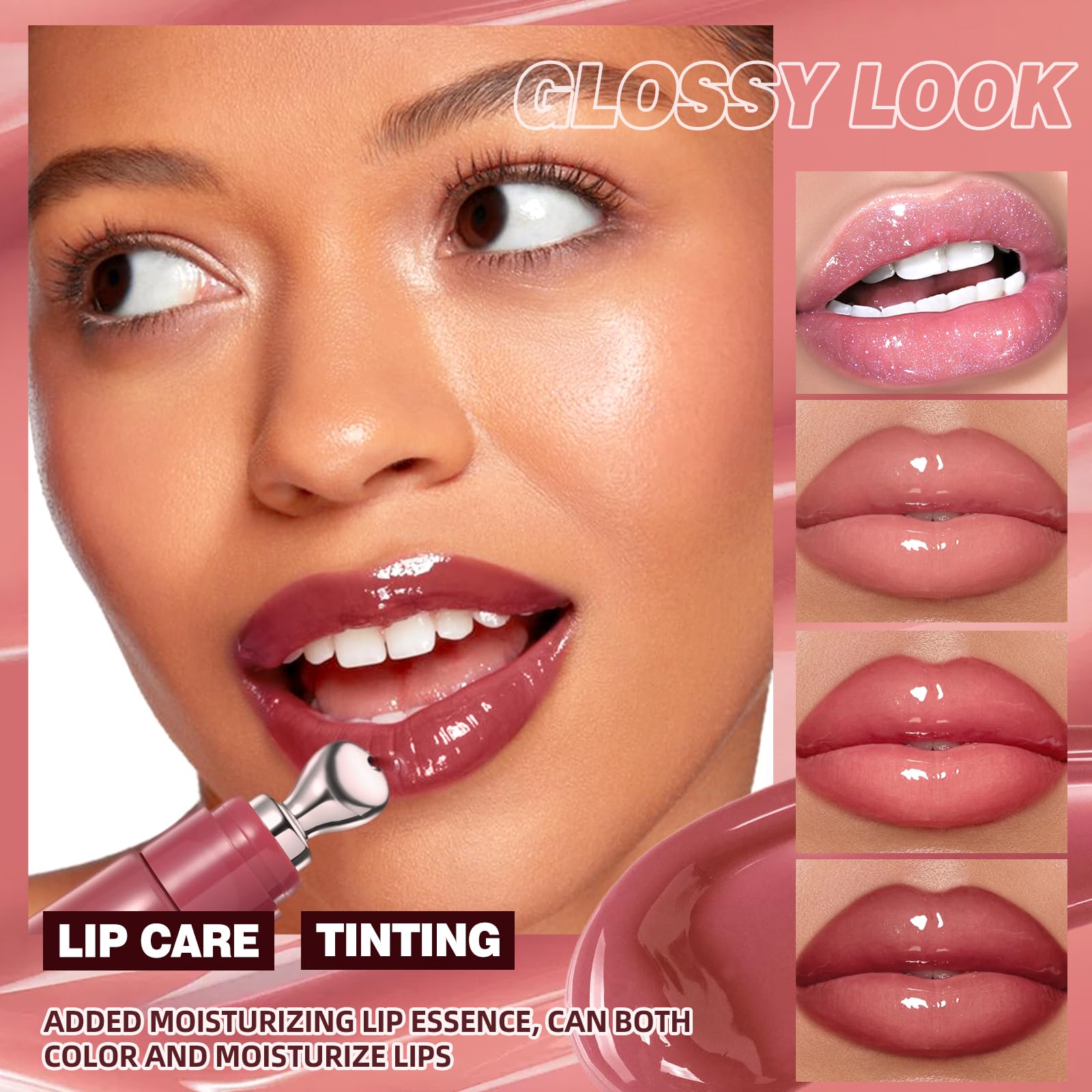 URQT glossy serum texture drop demonstrating silky, non-sticky finish