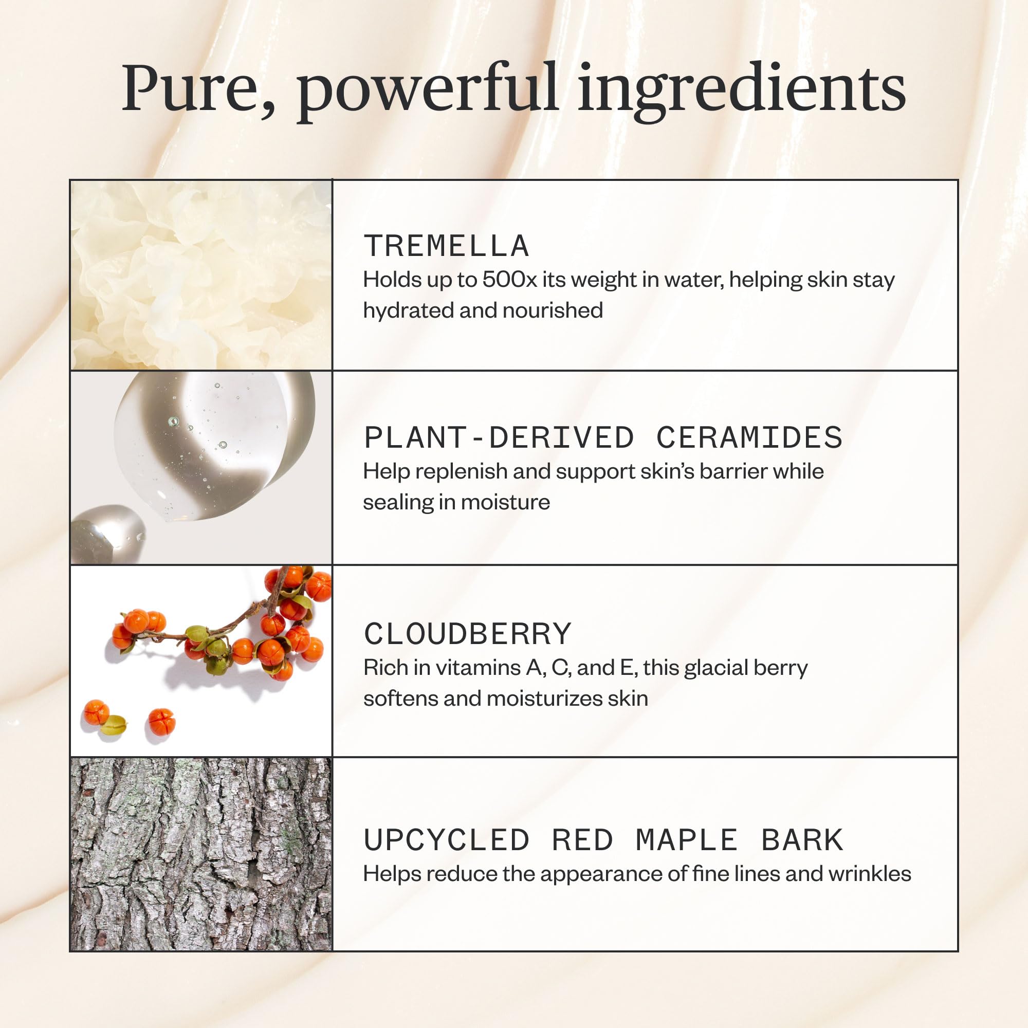 Ursa Major cream on hand demonstrating spreadable texture and moisturization