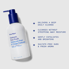Ursa Major pump dispensing foam highlighting easy single-hand use