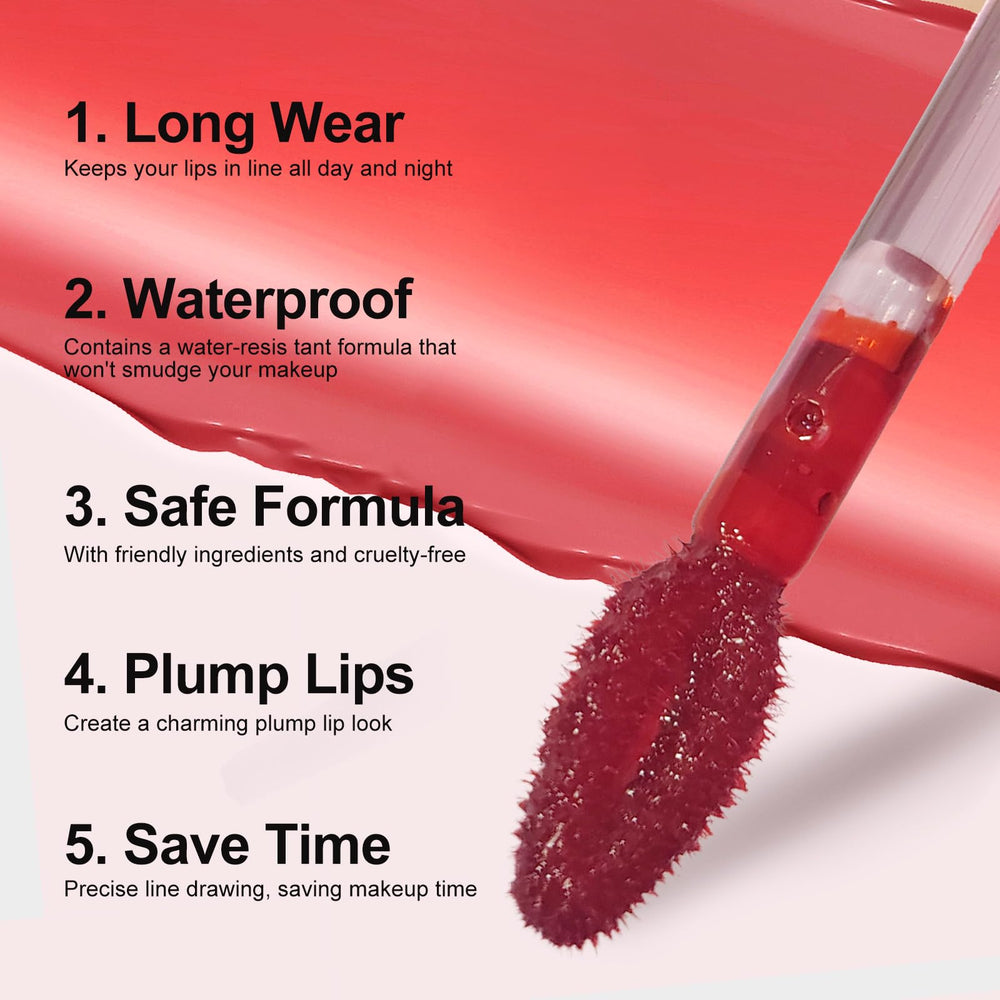 Ursoulney matte mauve lips after peel showing durable, transfer-proof color