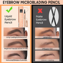 Ursoulney brow pen before and after eyebrows showing fuller natural definition