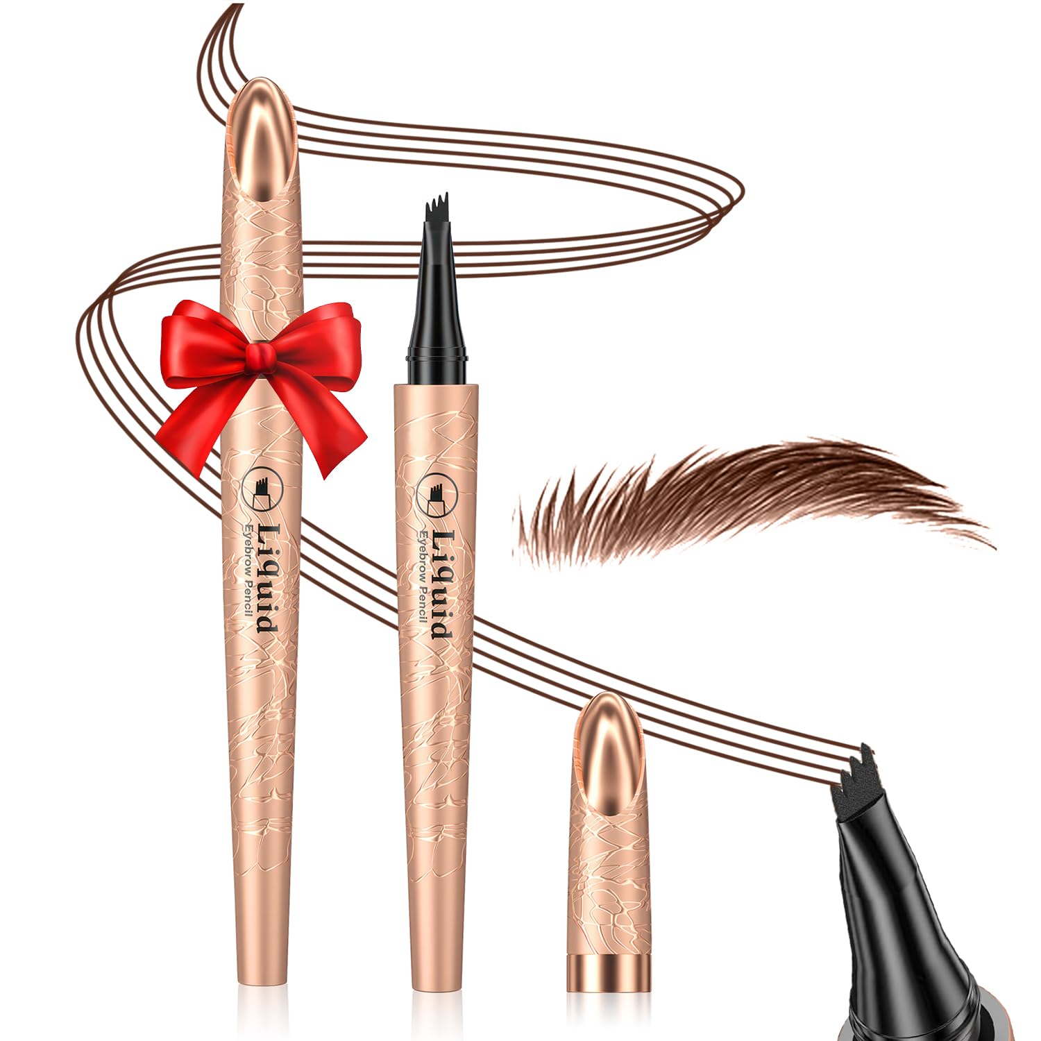 Ursoulney eyebrow pen front packaging showing product and shade benefits