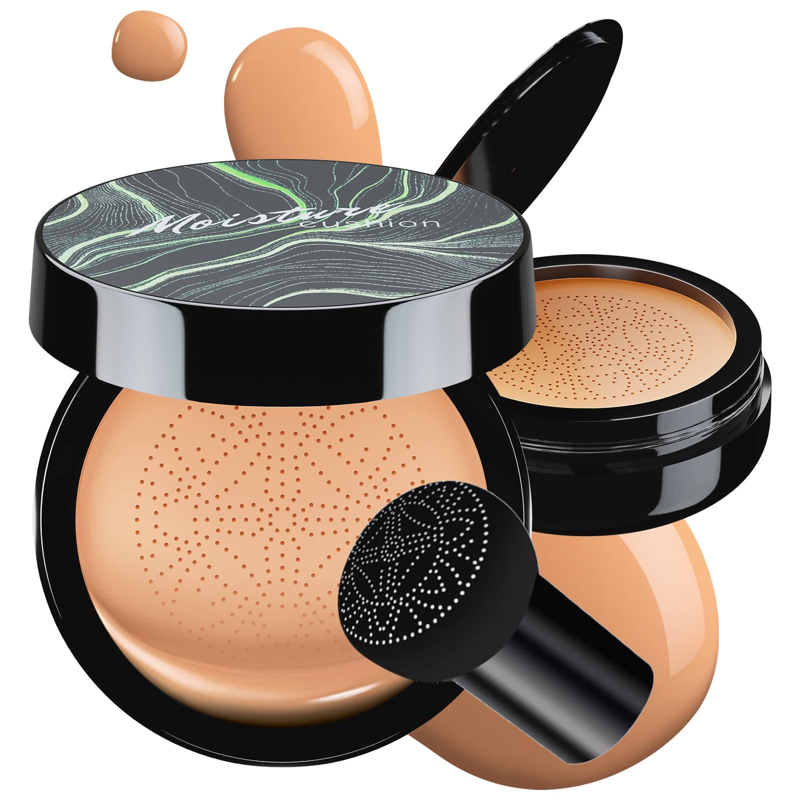 Ursoulney front packaging showing compact case and shade Medium Deep for convenient use