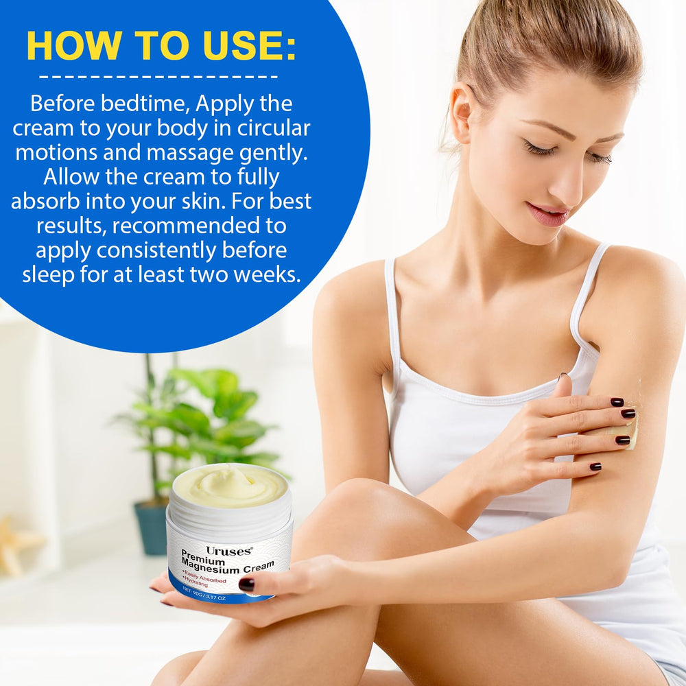 Uruses on bathroom counter in lifestyle scene promoting daily routine use