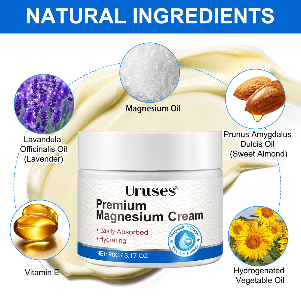 Uruses jar open cream texture close-up demonstrating smooth absorption