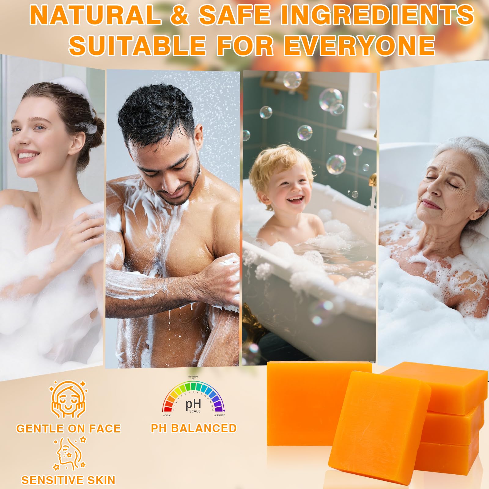 URZTUL soap in bathroom setting signaling daily use for fresh skin