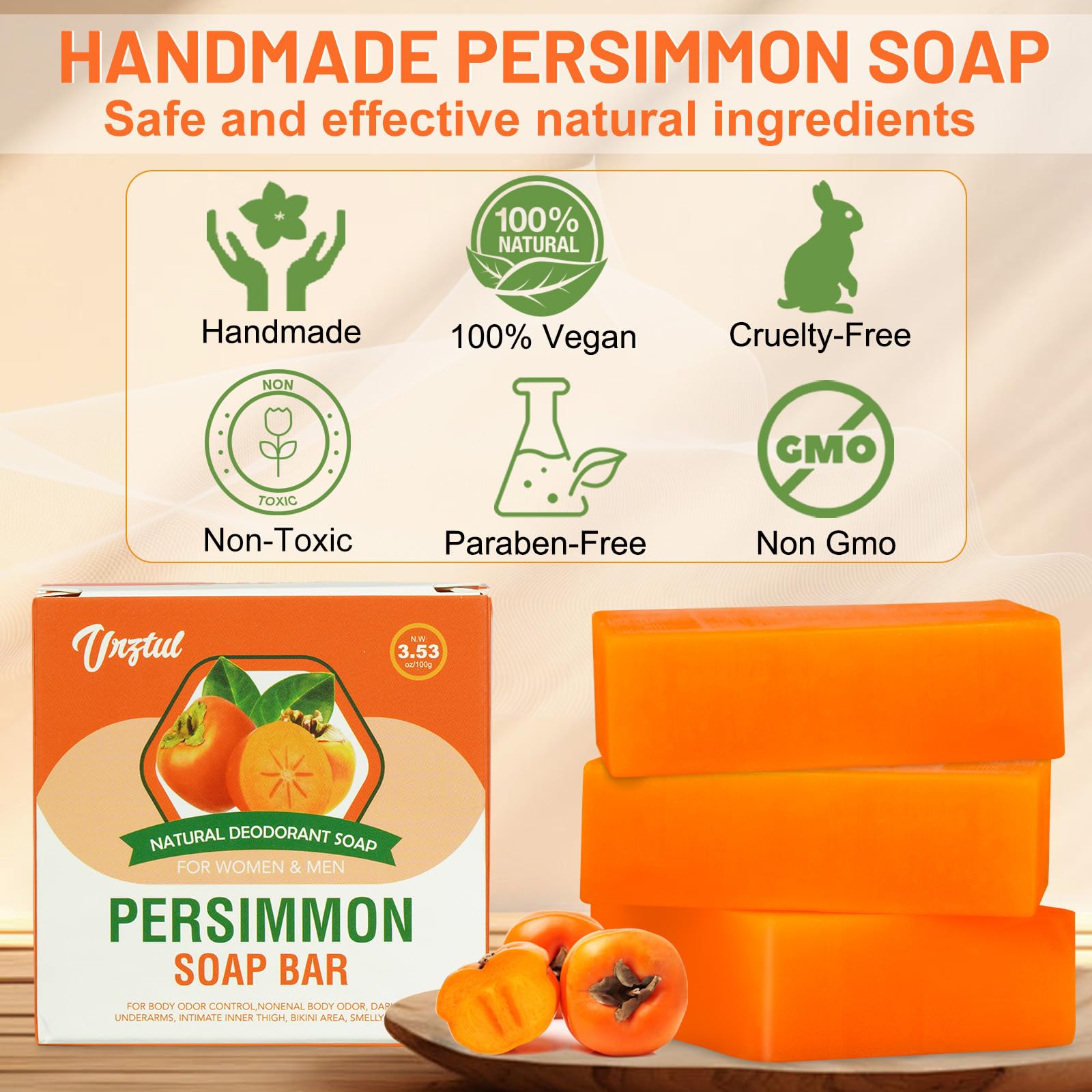 URZTUL soap staged in bathroom for everyday hygiene and convenience