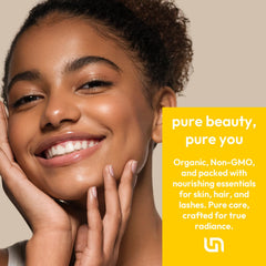 Us Naturals oil pouring close-up showing smooth texture and easy blending benefit