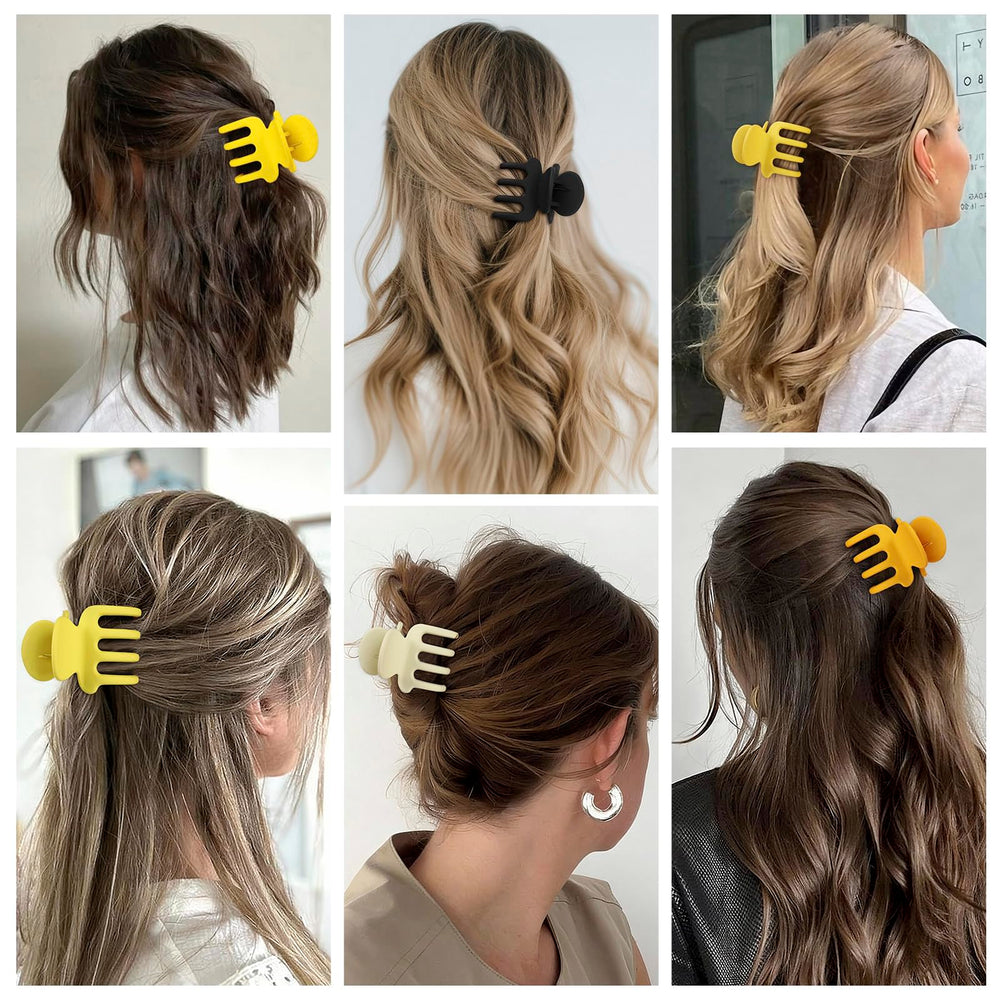 USDNICE clip securing a half-up hairstyle for quick styling