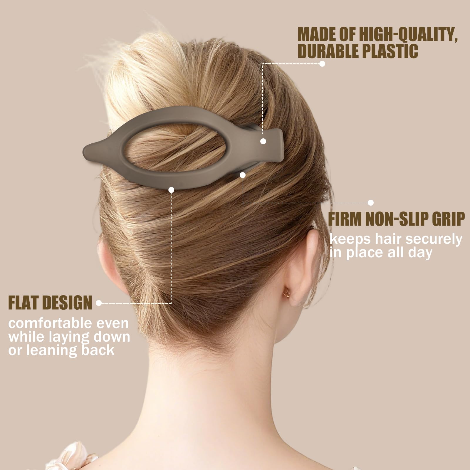 USDNICE clip gently holding fine thin hair without slipping or creasing