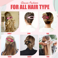 USDNICE clip holding a half-up hairstyle demonstrating secure everyday style