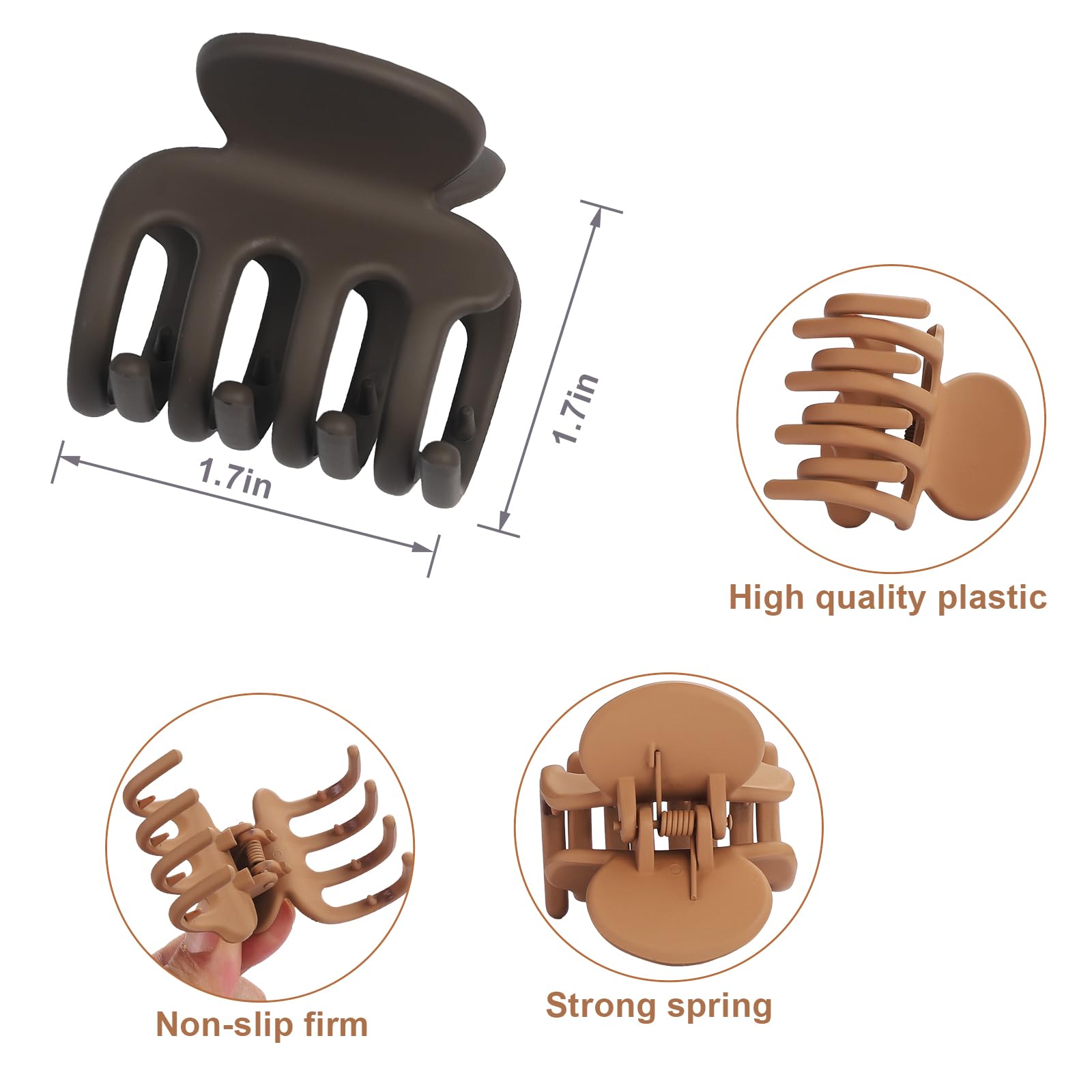 USDNICE side profile of clip showing compact shape and spring