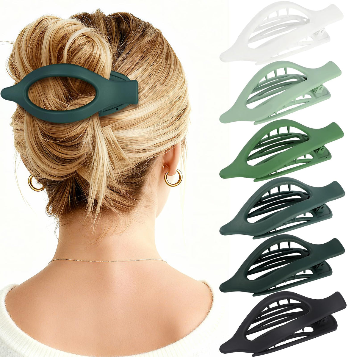 USDNICE flat clip front view showing sleek matte finish and secure hold