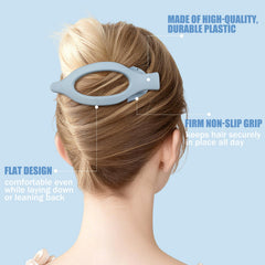 USDNICE clip worn in a half-up hairstyle offering everyday styling benefit