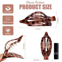 USDNICE six flat clips fanned out to show available colors and patterns