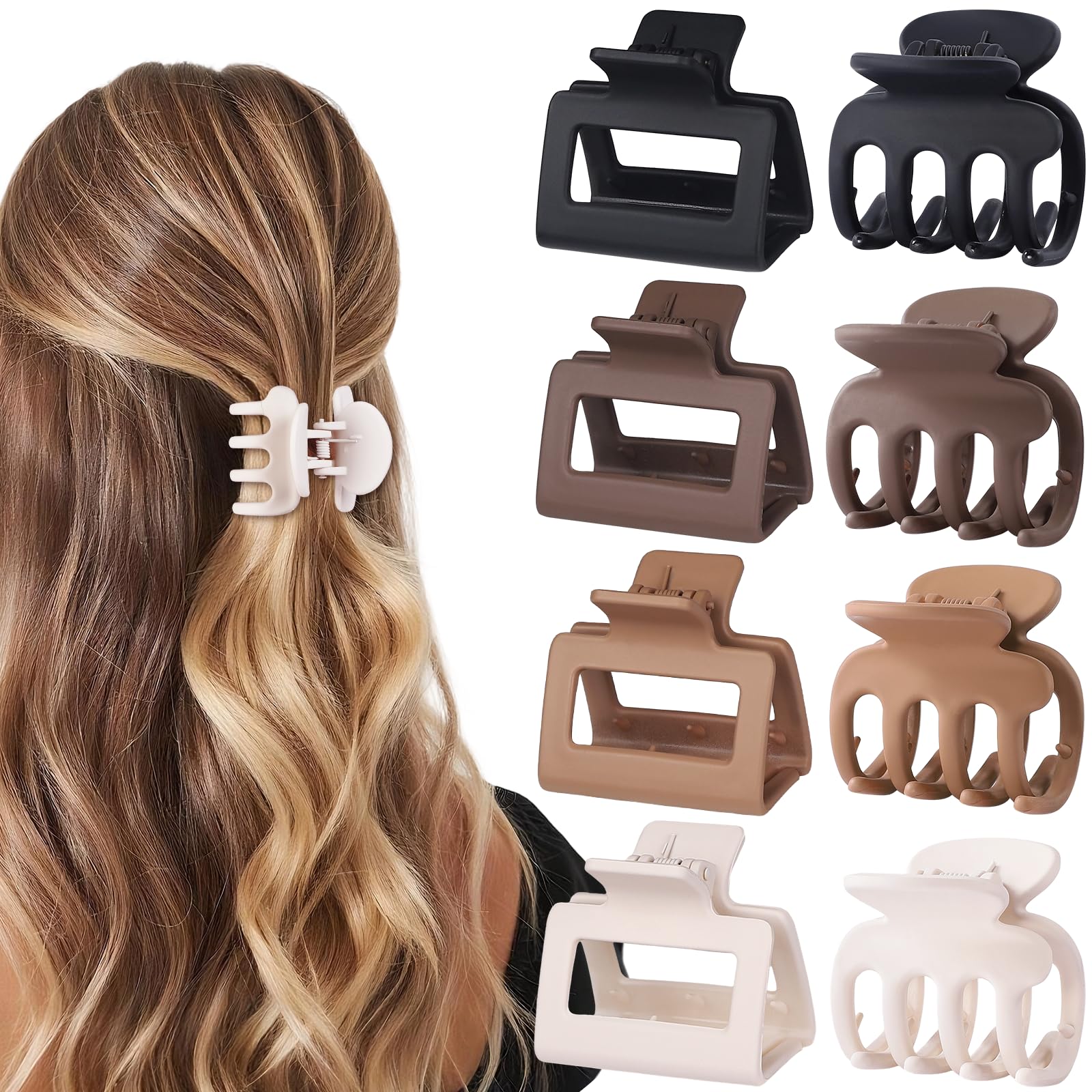 USDNICE front packaging showing eight matte brown clips and benefits