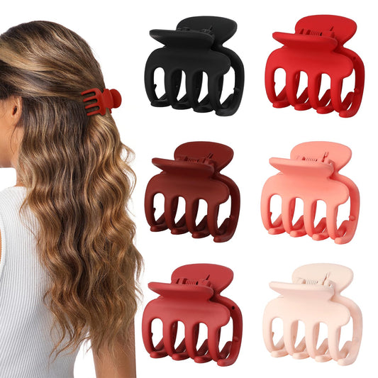 USDNICE front view of six small clips showing red included and compact benefit