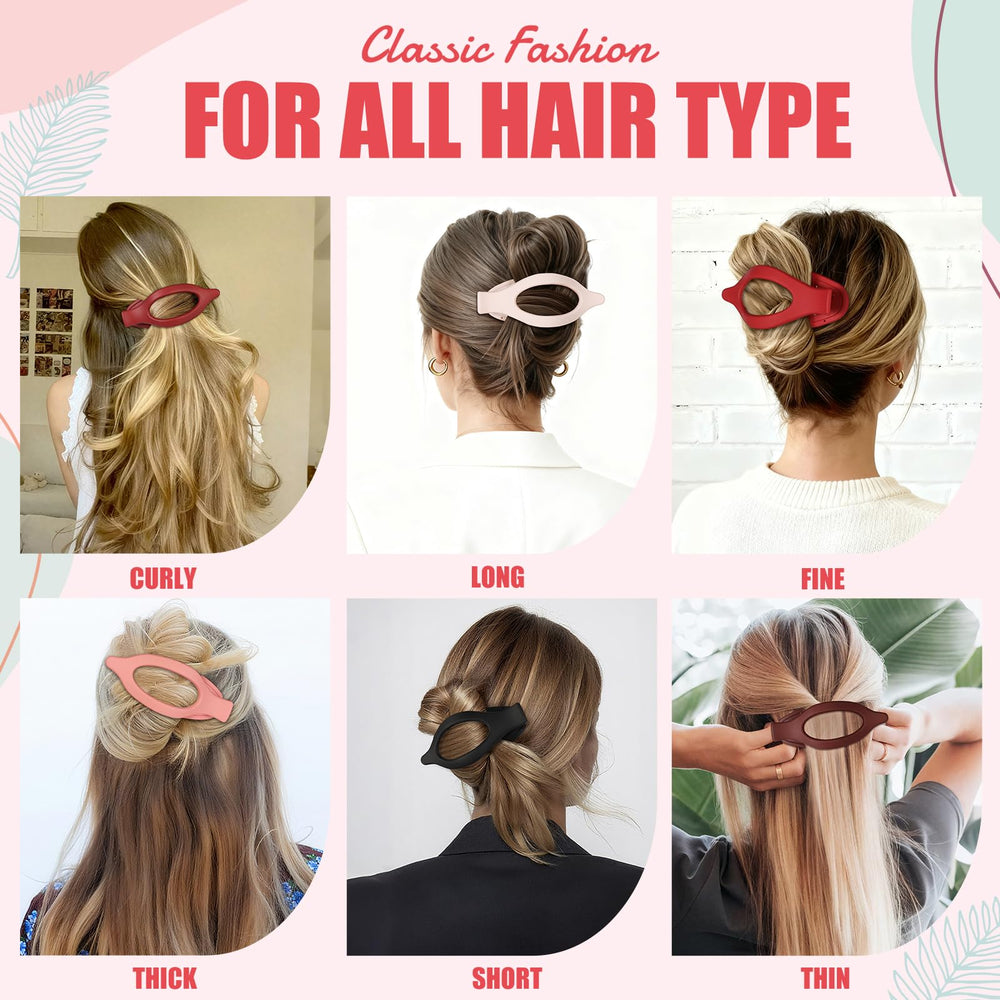 USDNICE half-up style in fine hair showing gentle grip without damage