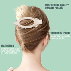 USDNICE clip holding thick hair to show reliable no-slip performance during activity