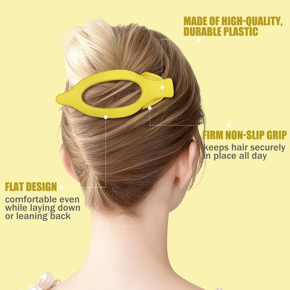 USDNICE clip worn in half-up hairstyle showing secure non-slip hold during wear
