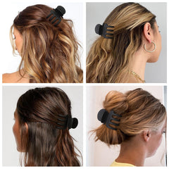 USDNICE clip securing a low bun demonstrating secure updo comfort and stability benefit